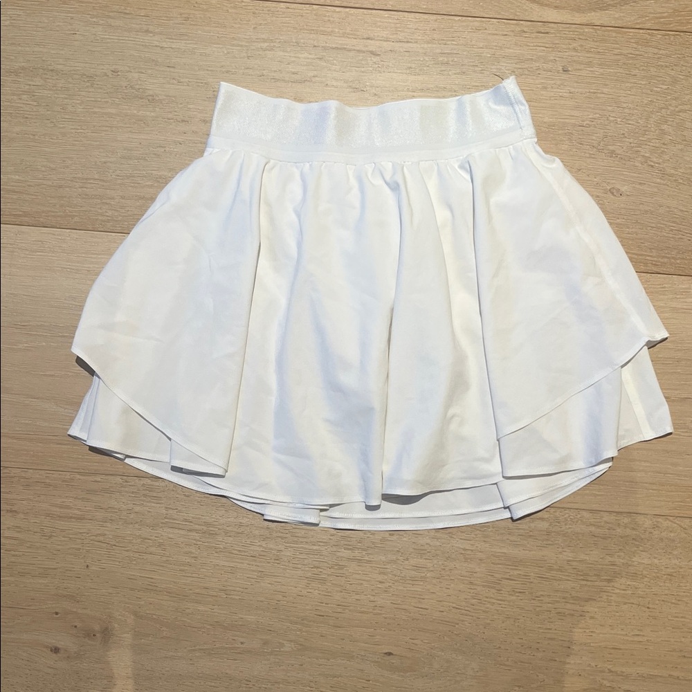 Lululemon Athletica White Asymmetrical Skirt